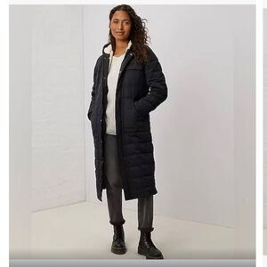 Upwest Black Stadium Convertible Puffer Coat